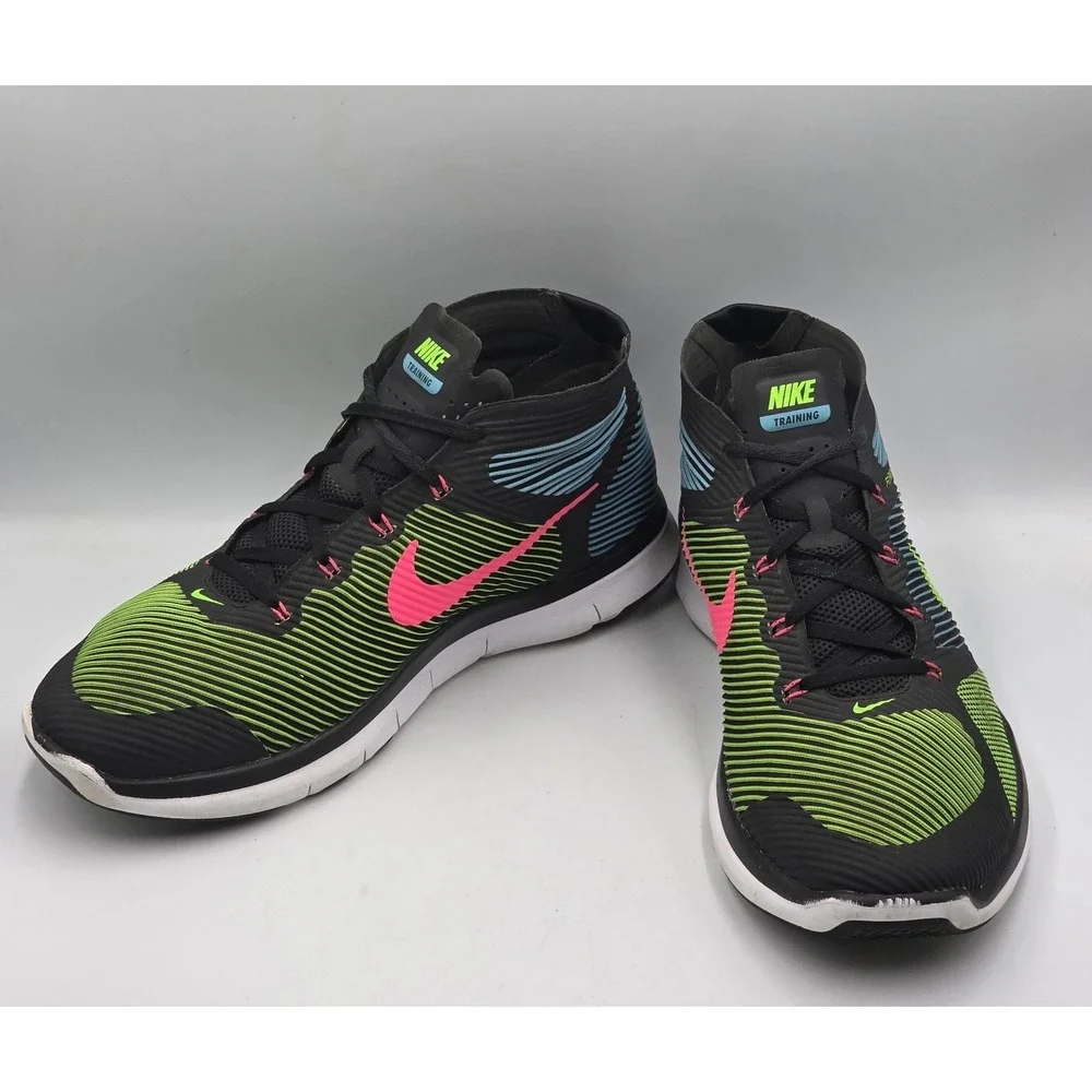 Nike Free Train Instinct 833274-034 Black Electric Green Men's Size 10.5